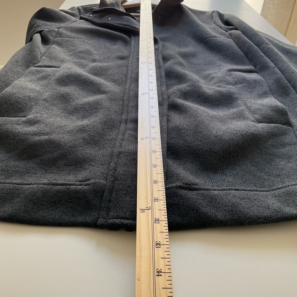 Lands' End Women's NWT Medium Charcoal Gray Fleece Zip Up Jacket - Picture 8 of 10